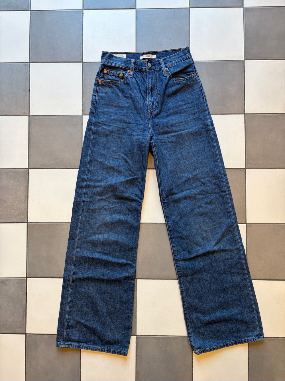 Levi's Premium Ribcage Straight High Rise Jeans High Times W25 L32